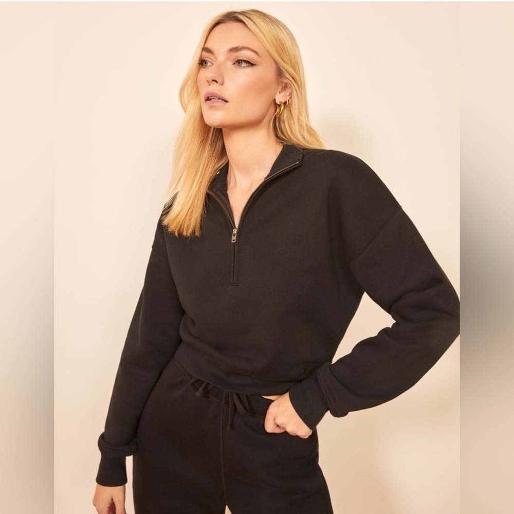 Reformation Marla Quarter-Zip Sweatshirt